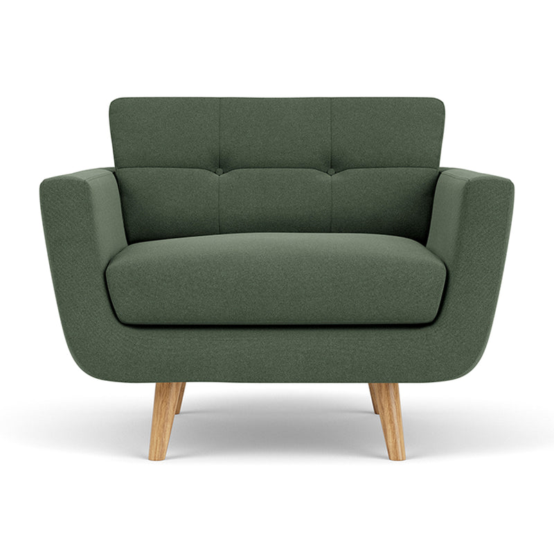 Cura Dark Green Weave / Oak