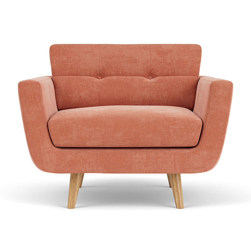 Danny Dusty Rose Textured Weave / Oak