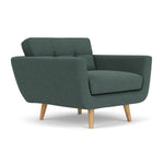 Form Blue Grey Fabric / Oak