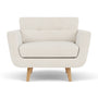 Vera Armchair - Free Dune Velvet Cord / Oak