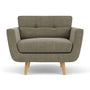Vera Armchair - Free Sage Velvet Cord / Oak