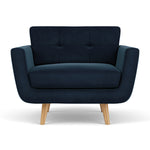 Lux Navy Velvet / Oak