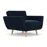 Lux Navy Velvet / Oak
