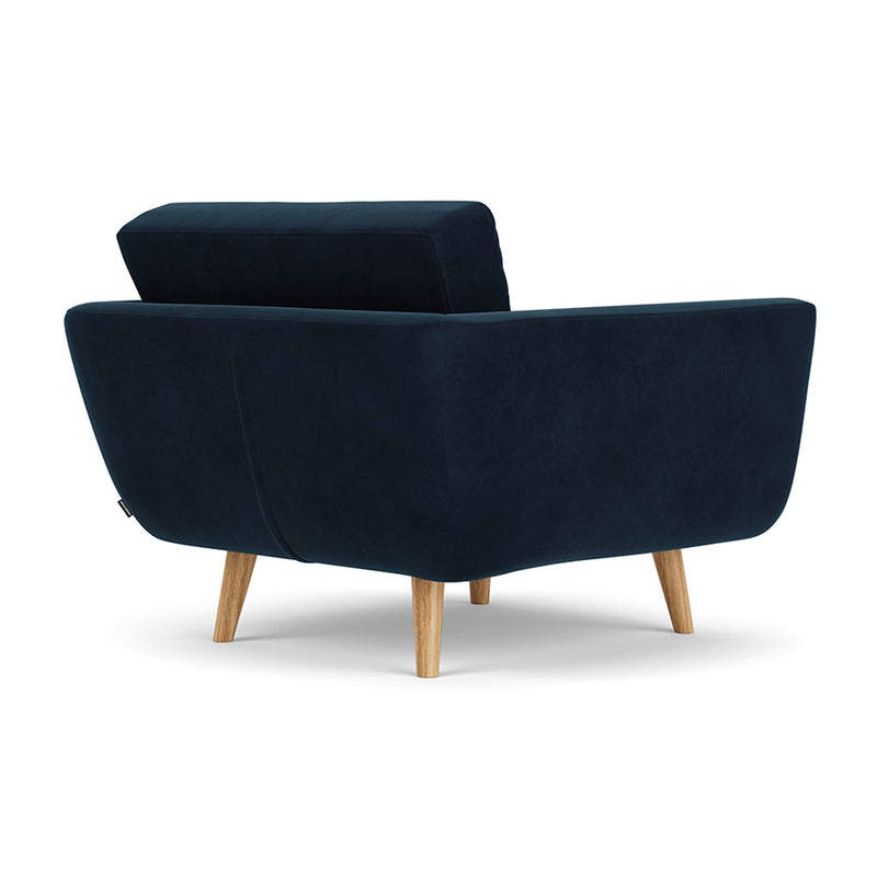 Lux Navy Velvet / Oak