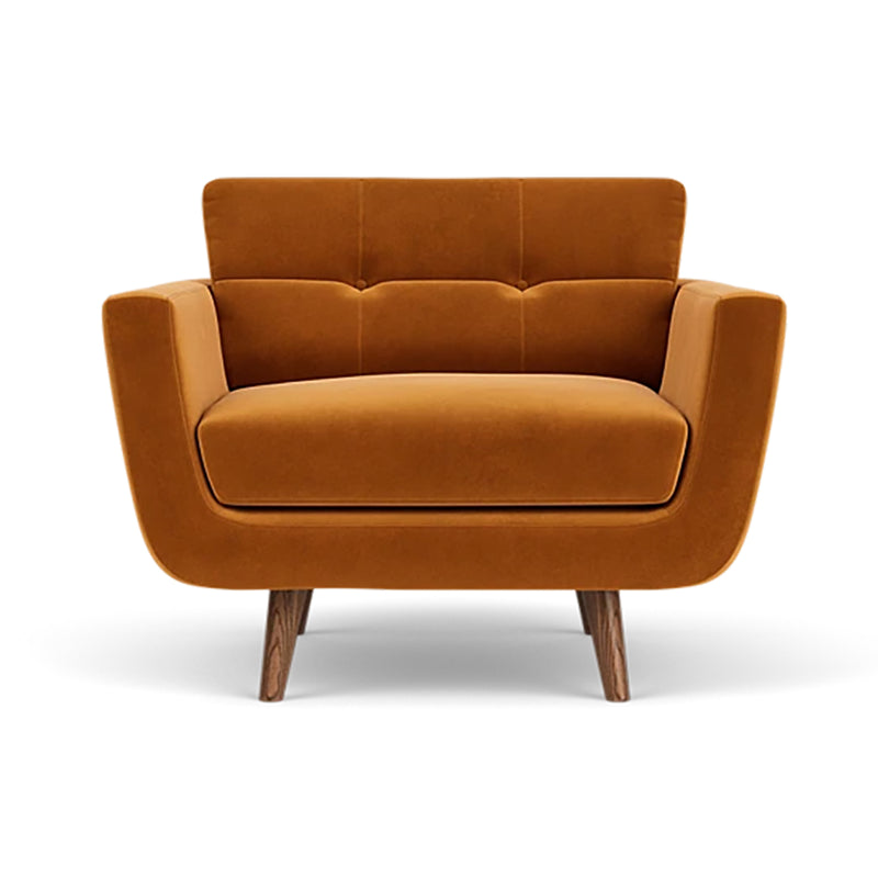 Matt Amber Velvet / Walnut