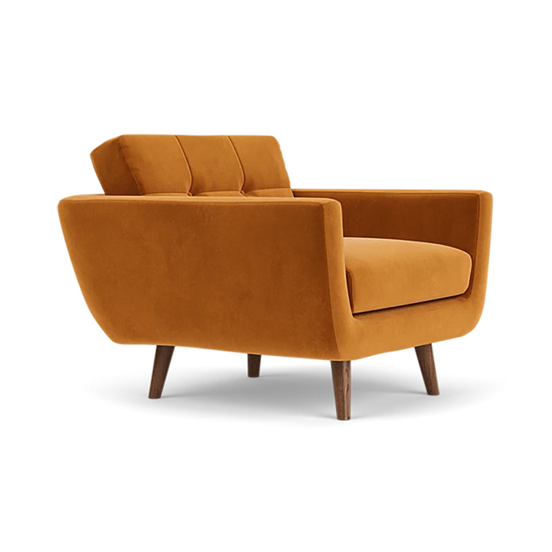 Matt Amber Velvet / Walnut