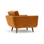 Matt Amber Velvet / Walnut