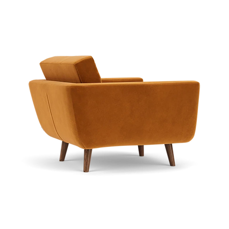 Matt Amber Velvet / Walnut