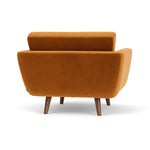 Matt Amber Velvet / Walnut