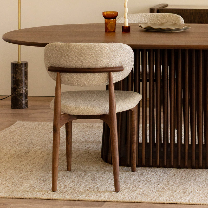 Sand Boucle / Walnut