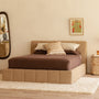 Allocco Queen Bed - Camel Textured Weave