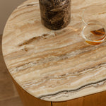 Persian Jade Travertine / Oak