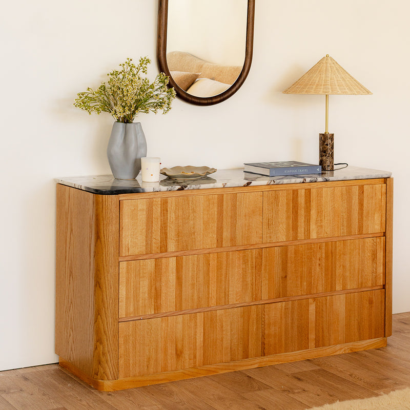 Ocean Storm Marble / Oak