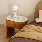 Arabescato Carrara Marble / Oak