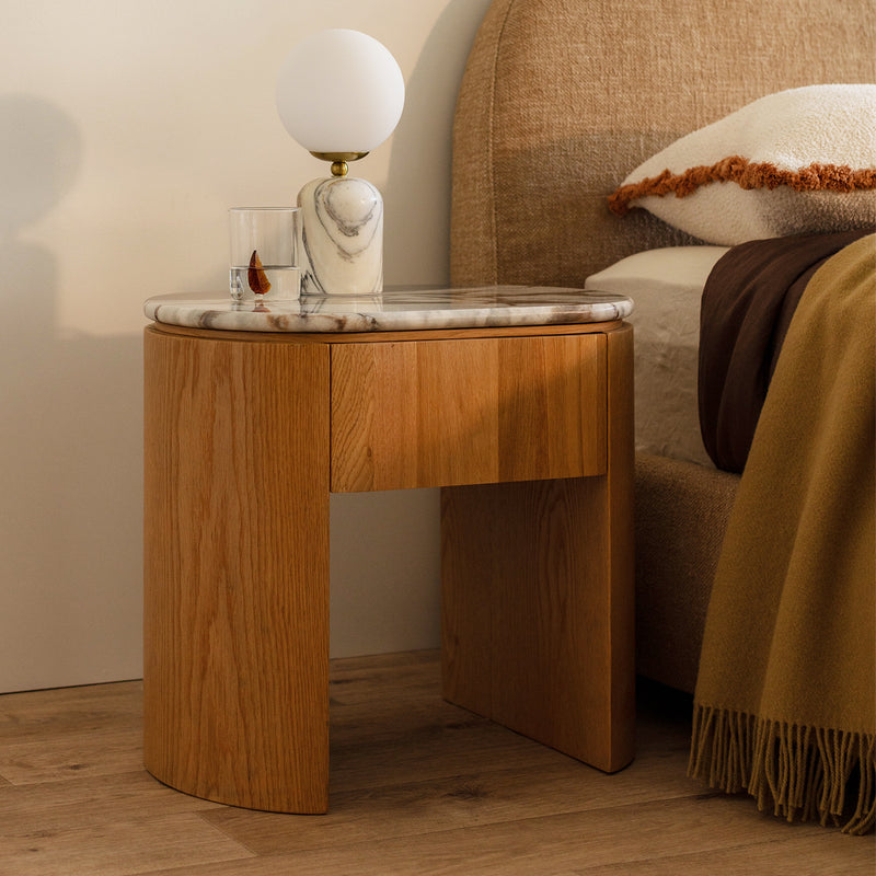 Ocean Storm Marble / Oak