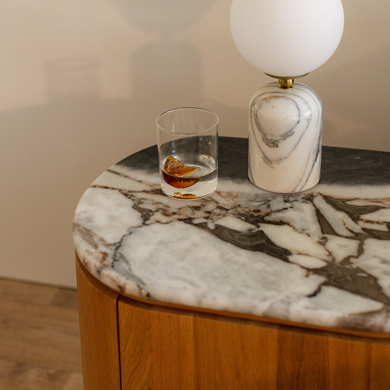 Ocean Storm Marble / Oak