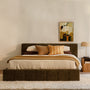 Allocco King Bed - Olive Textured Weave
