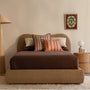 Cloud Double Bed - Camel Textured Weave