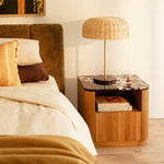 Black Calacatta Viola Marble / Oak