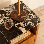 Black Calacatta Viola Marble / Oak