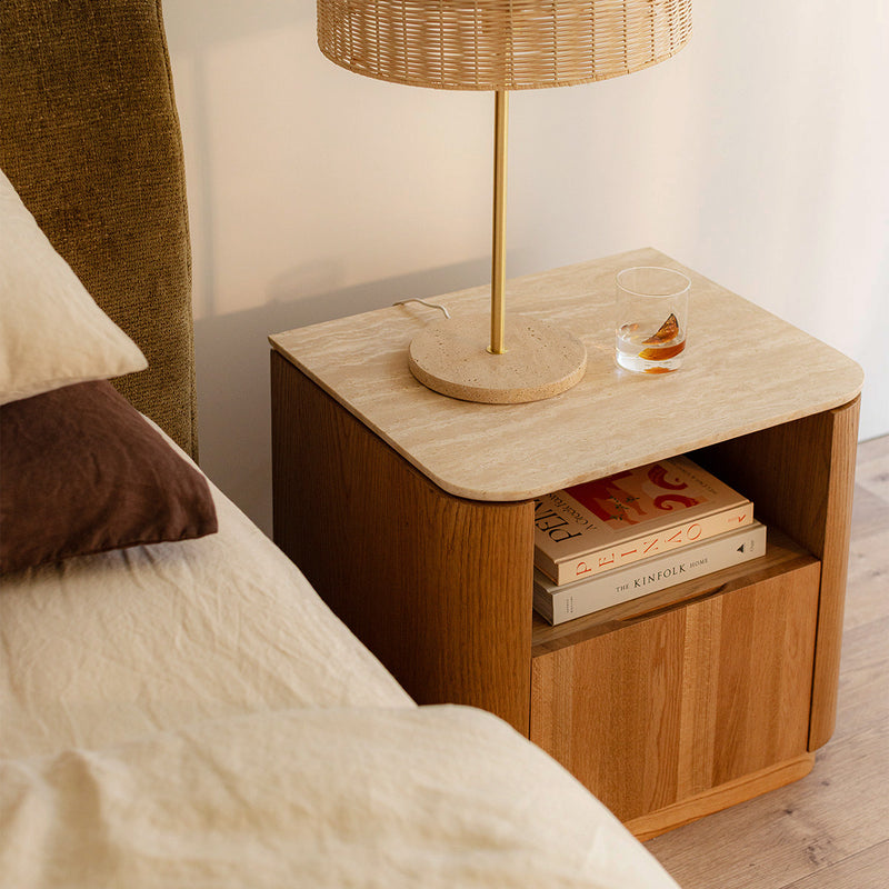 Travertine / Oak