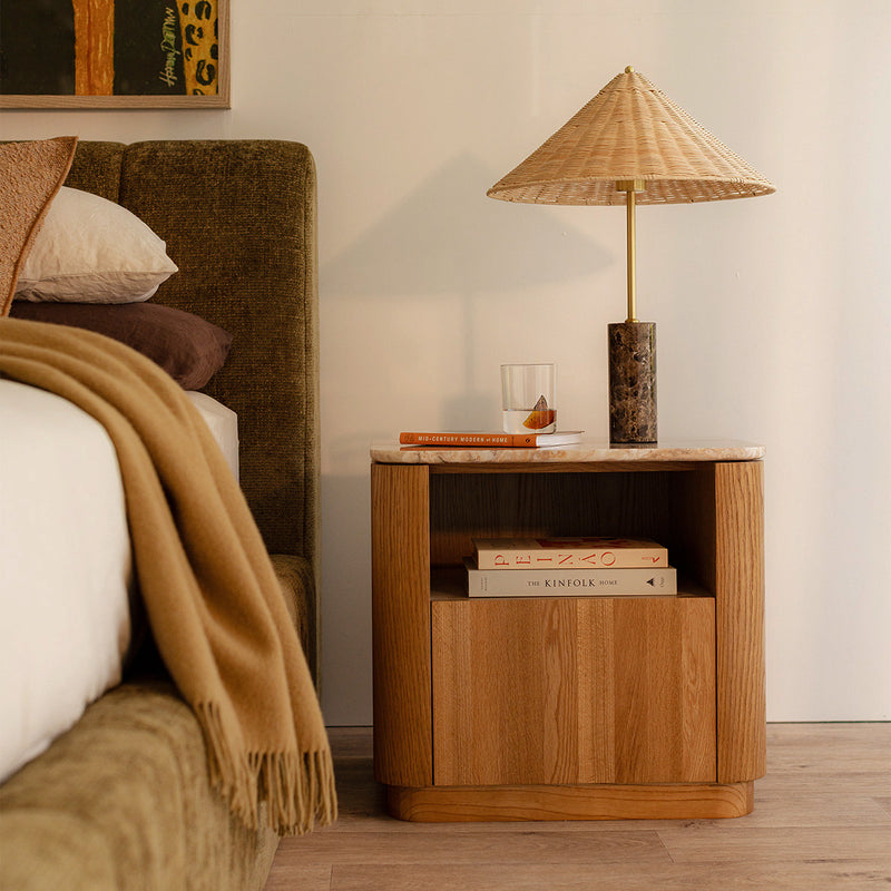Travertine / Oak