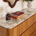 Arabescato Carrara Marble / Oak