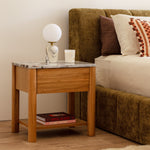 Arabescato Carrara Marble / Oak