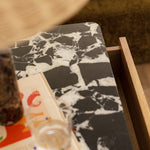 Black Calacatta Viola Marble / Oak