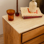 Travertine / Oak