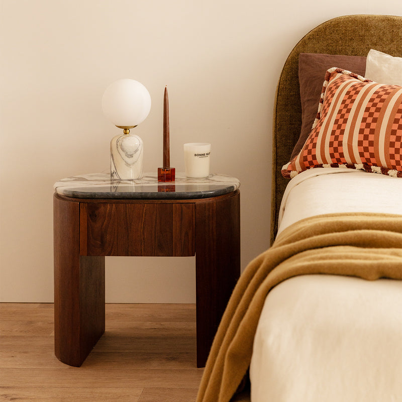 Ocean Storm Marble / Walnut