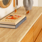 Travertine / Oak