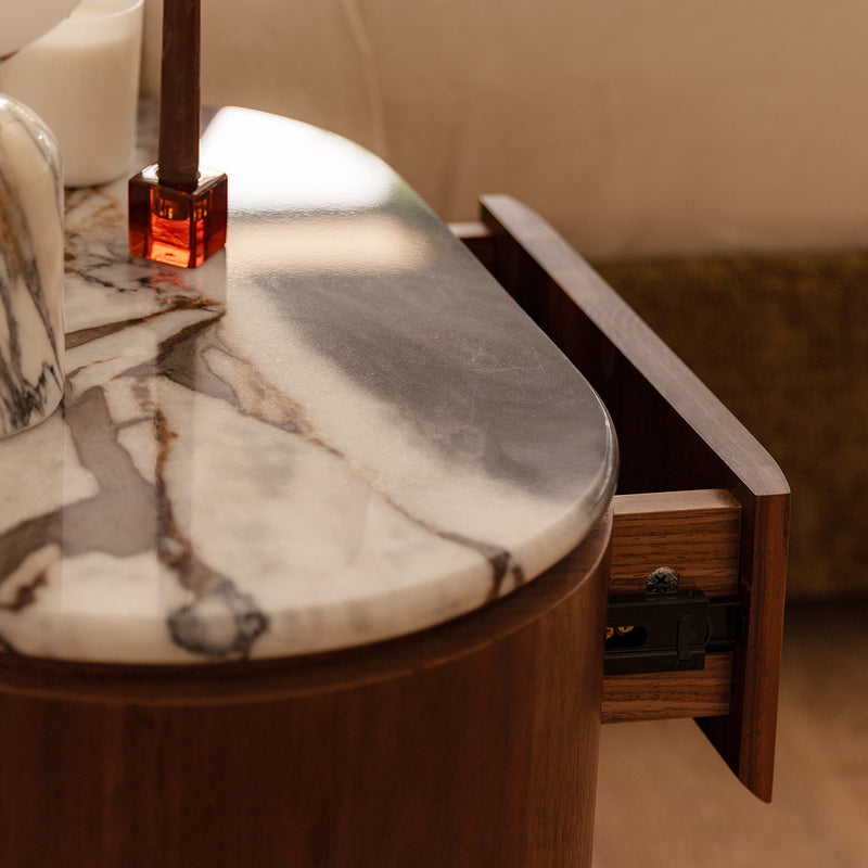 Ocean Storm Marble / Walnut