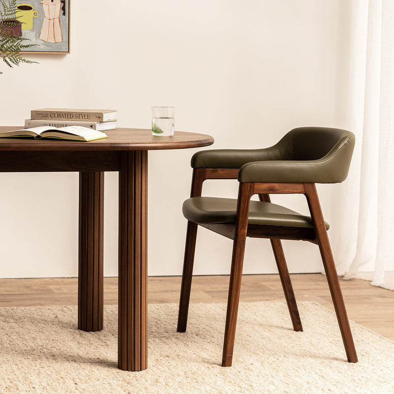 Olive Green / Walnut