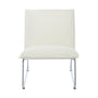 Aero Boucle Armchair - White / Chrome
