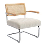 Blake Rattan Boucle Armchair