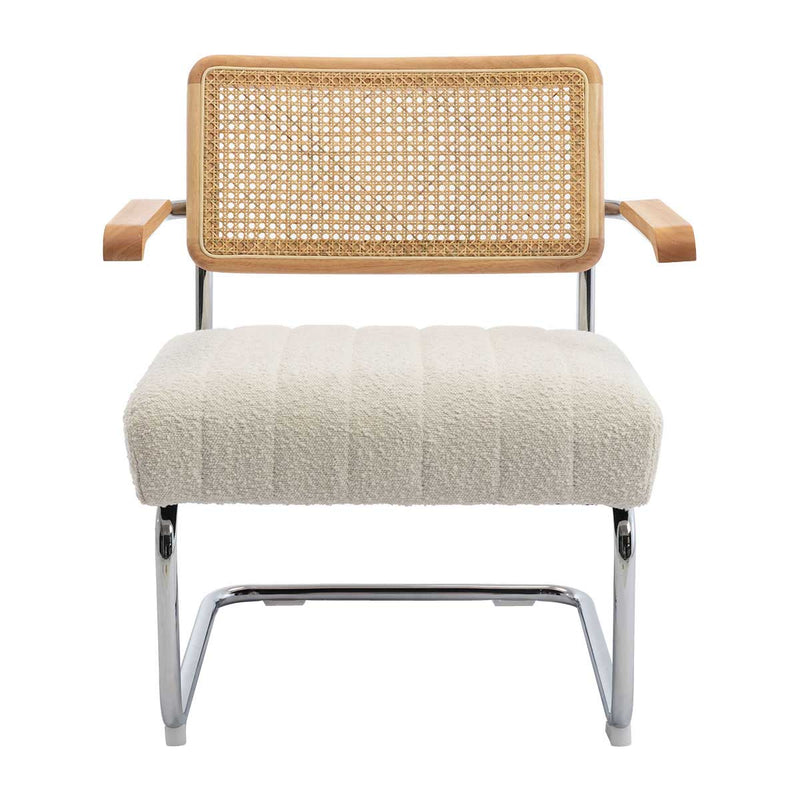 Blake Rattan Boucle Armchair