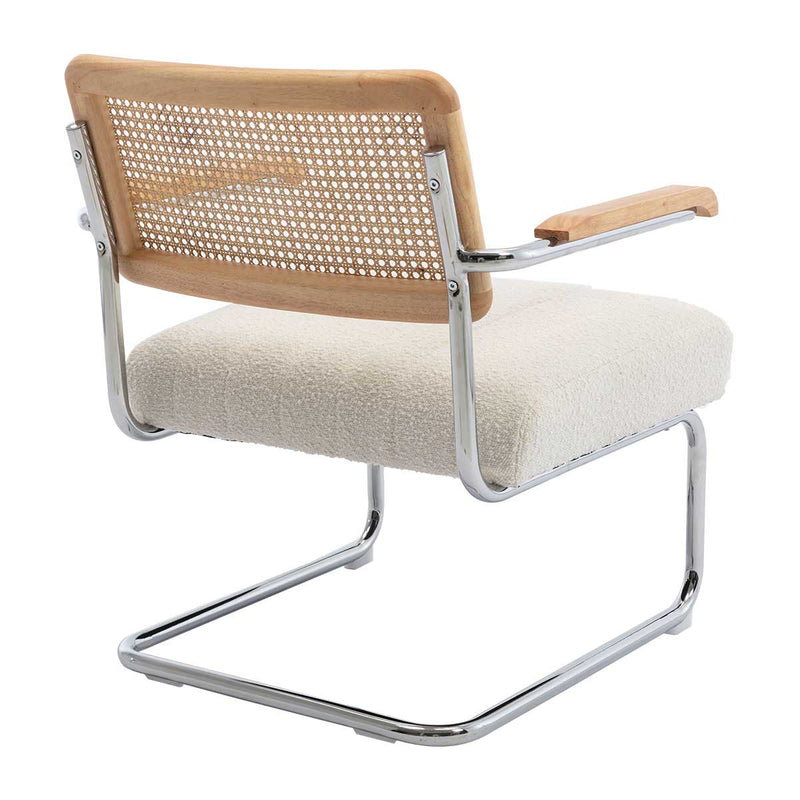 Blake Rattan Boucle Armchair