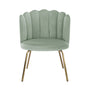 Naomi Velvet Armchair - Sage / Gold