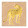 Life x MON Cheetah Muse Print - Natural / Framed Canvas / 122 x 122cm
