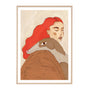 Life x MON Girls Best Friend Print - Red / Framed Art Print / 33 x 45cm