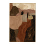 Maeve Clay 1 Art Print - Clay / Framed Canvas / 42 x 62cm