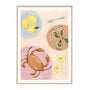 Life x MON Mediterranean Catch Print - Pastel / Framed Art Print / 87 x 122cm