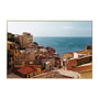 Sunsoaked View Art Print - Orange / Framed Canvas / 62 x 42cm