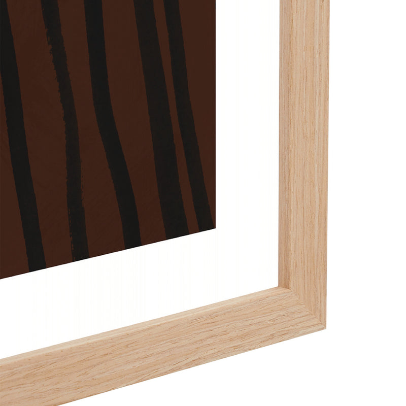 Burgundy / Framed Art Print / 33 x 45cm