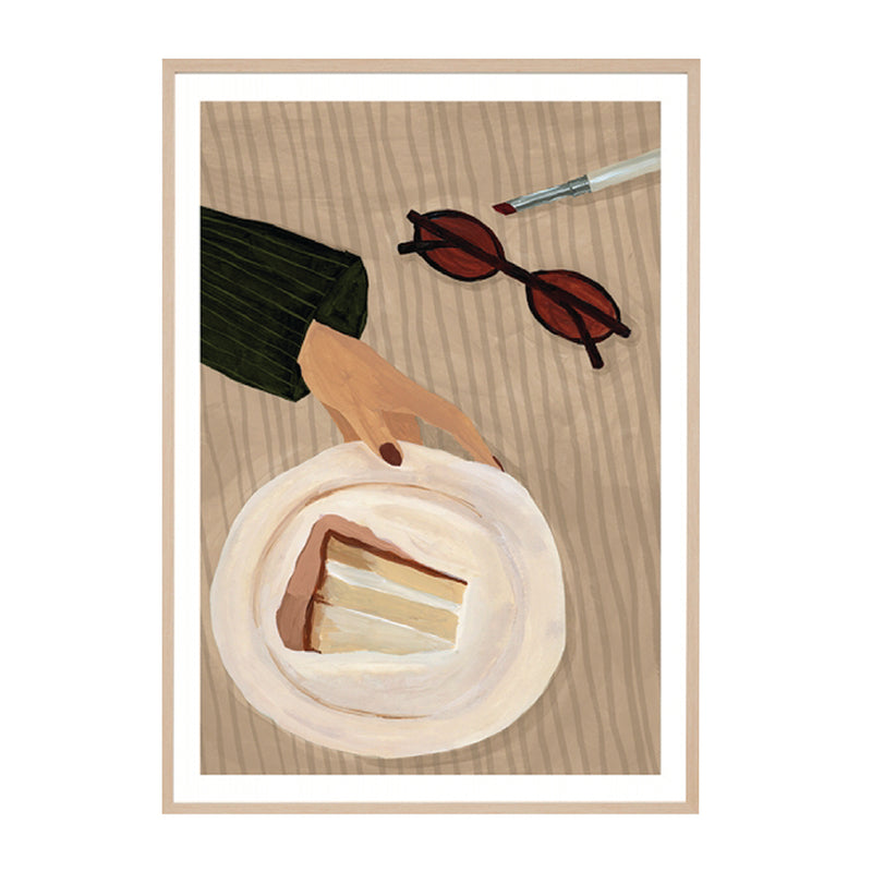 Natural / Framed Art Print / 33 x 45cm