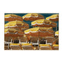 Tropical Isle Art Print - Yellow / Framed Canvas / 62 x 42cm