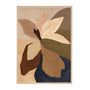 Life x MON Vivid Petals Print - Natural / Framed Art Print, No Border / 45 x 33cm