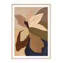 Life x MON Vivid Petals Print - Natural / Framed Art Print / 45 x 33cm