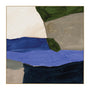 Wallace Ultramarine 2 Art Print - Ultramarine / Framed Canvas / 62 x 62cm